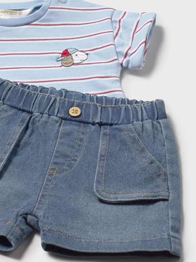 Conjunto de T-shirt e Calção de Ganga