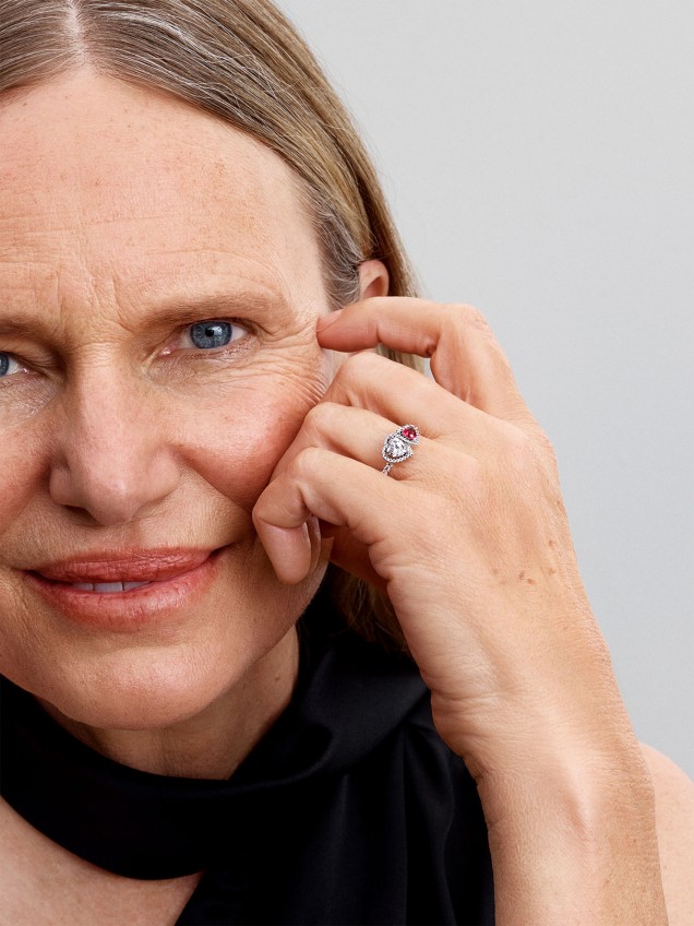 Anel Auréola Corações