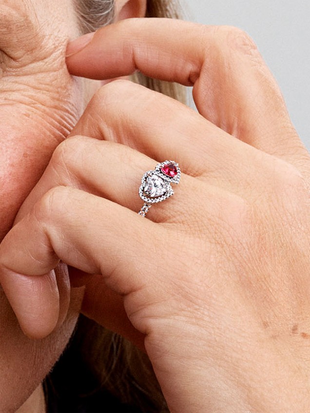 Anel Auréola Corações