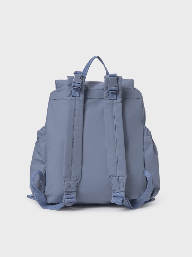 Mochila com Bolsa e Fecho de Cordão