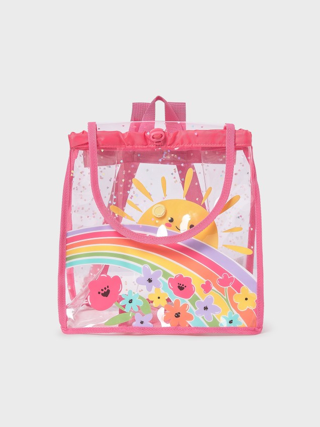 Mala de Praia Transparente com Estampado