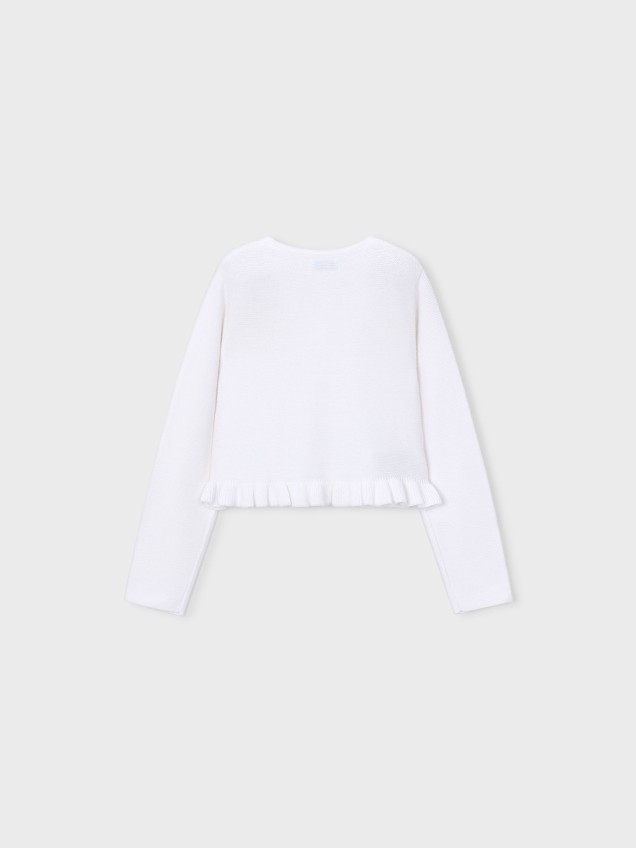 Casaco de Malha com Folho