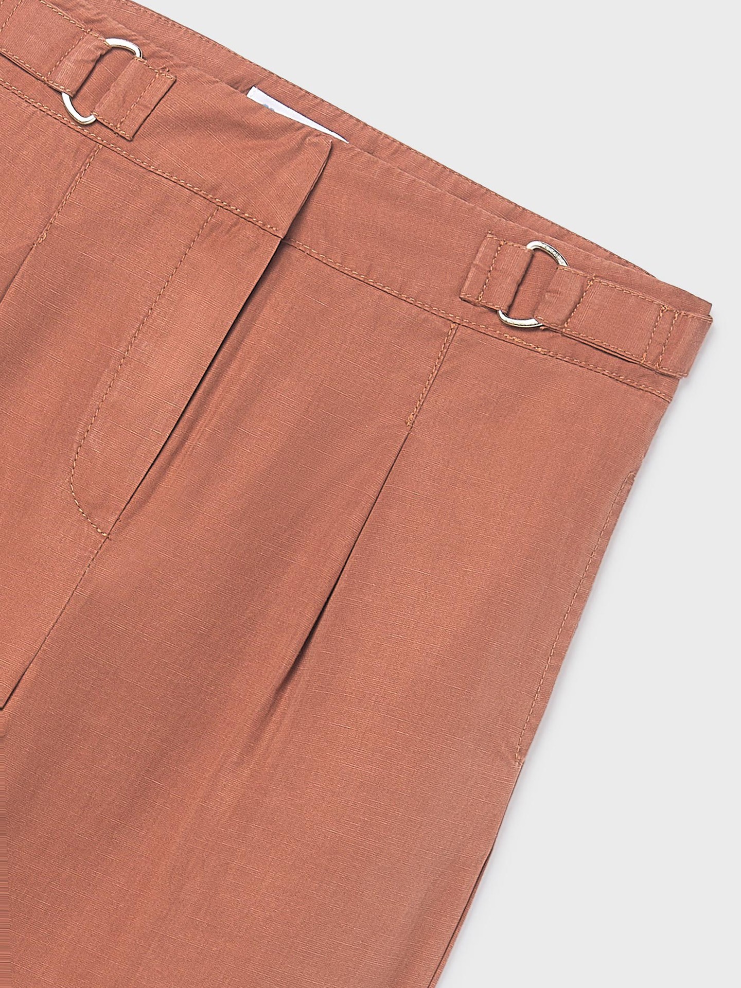 Calças de Perna Larga com Pinças