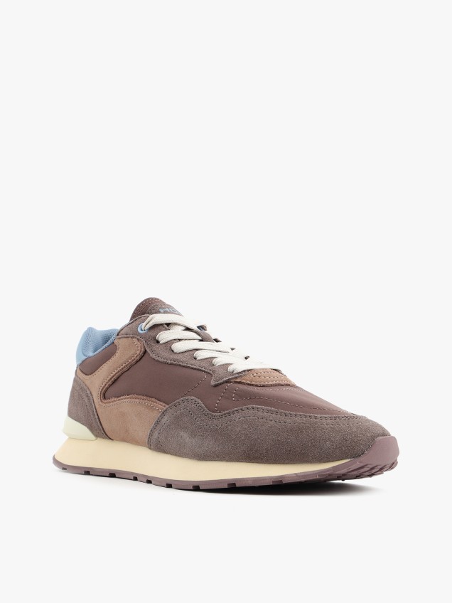 Sapatilhas City Retro em Pele