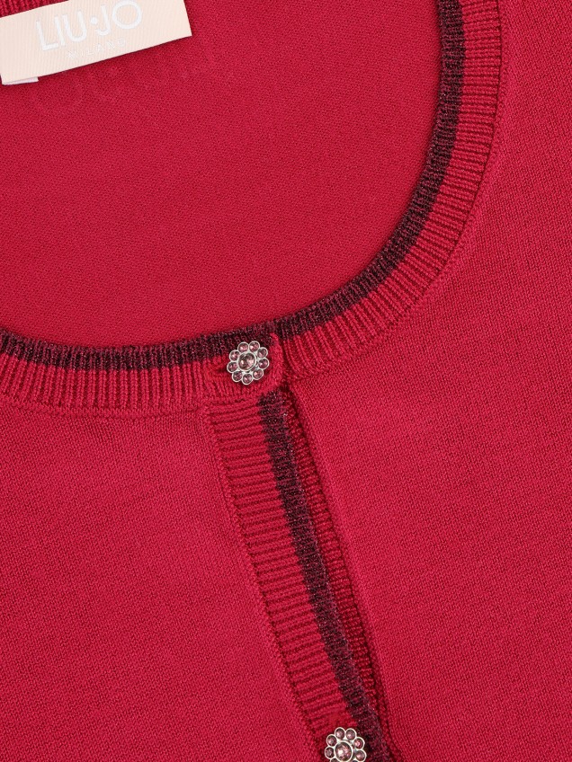 Casaco de Malha com Botões Joia