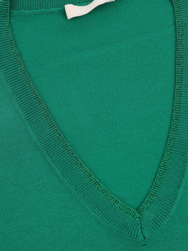 Camisola de Malha com Decote em V