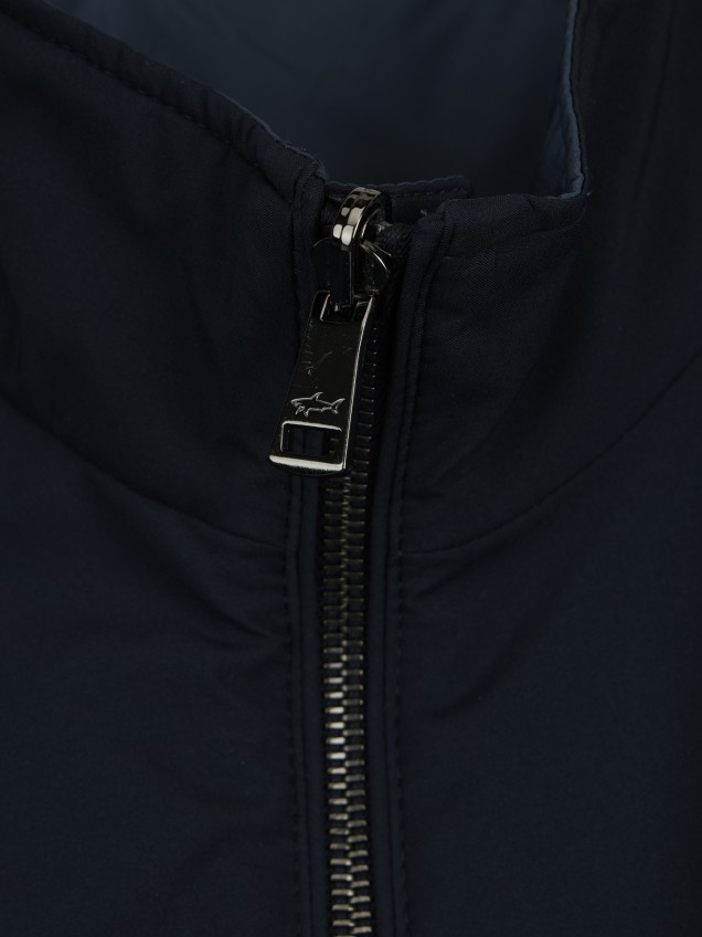 Blusão Reversível com Gola Subida