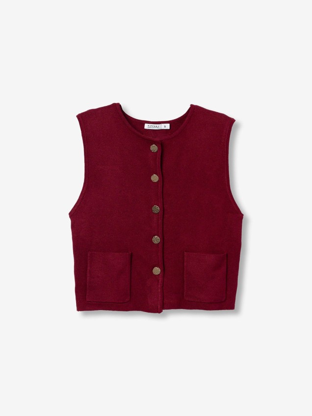 Colete de Malha com Bot�es