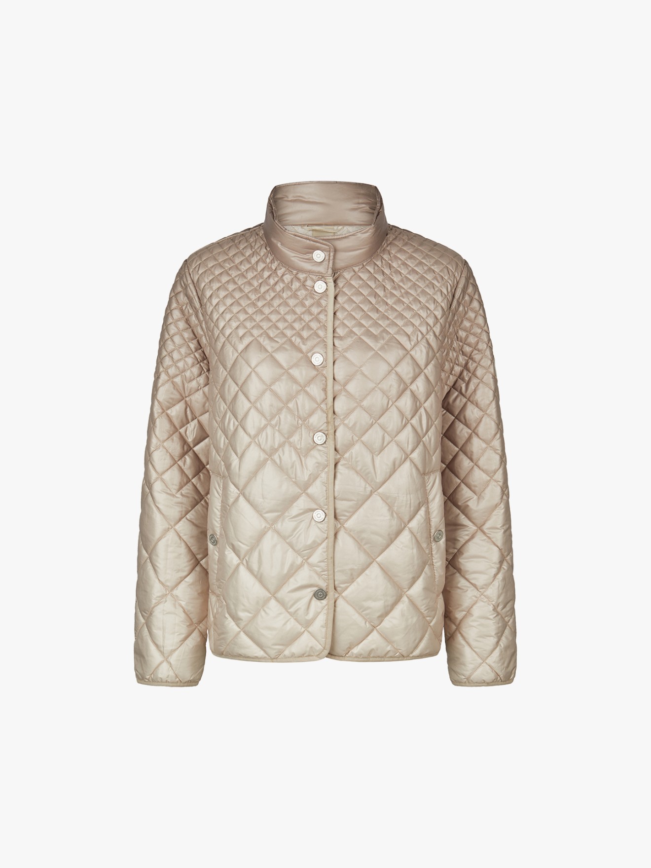 Blus�o Acolchoado com Gola Subida