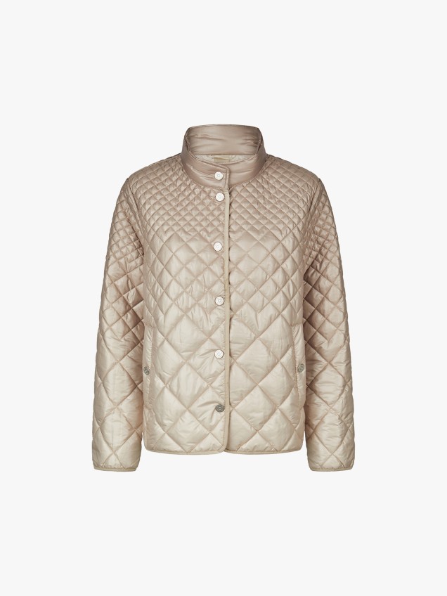 Blus�o Acolchoado com Gola Subida