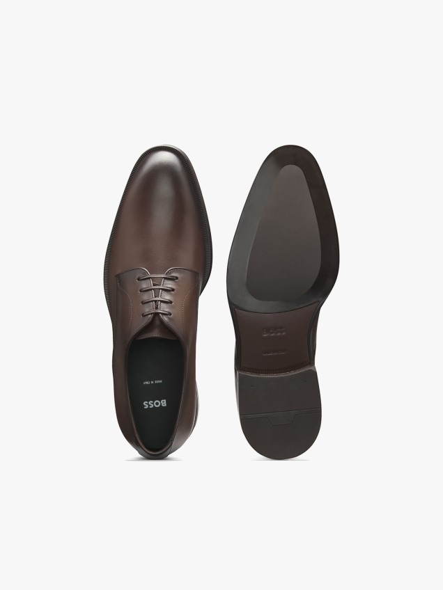 Sapatos Derby em Pele