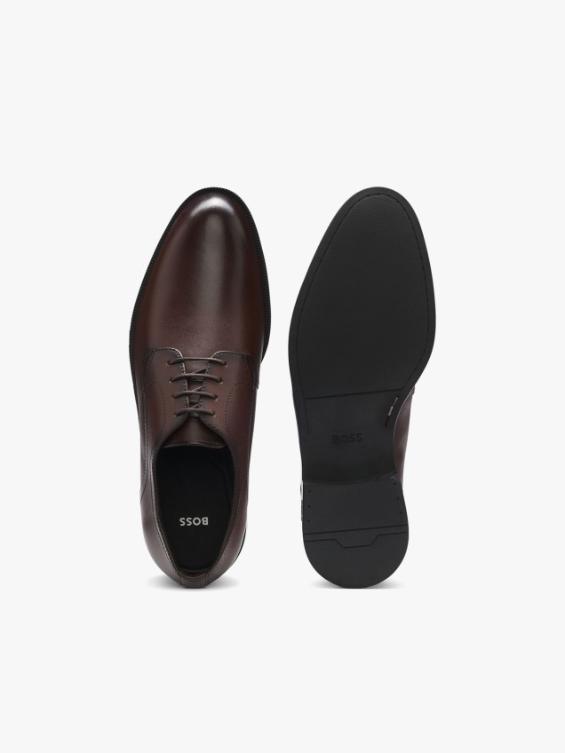 Sapatos Derby em Pele