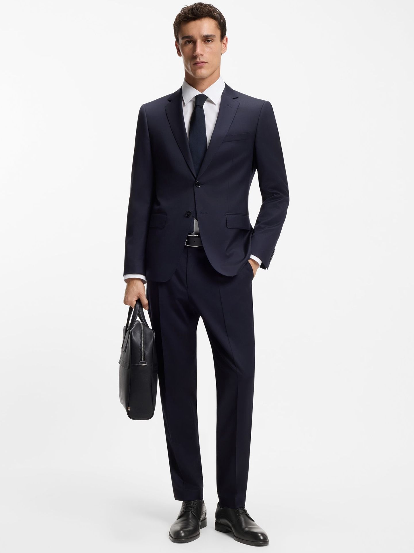 Sapatos Derby em Pele