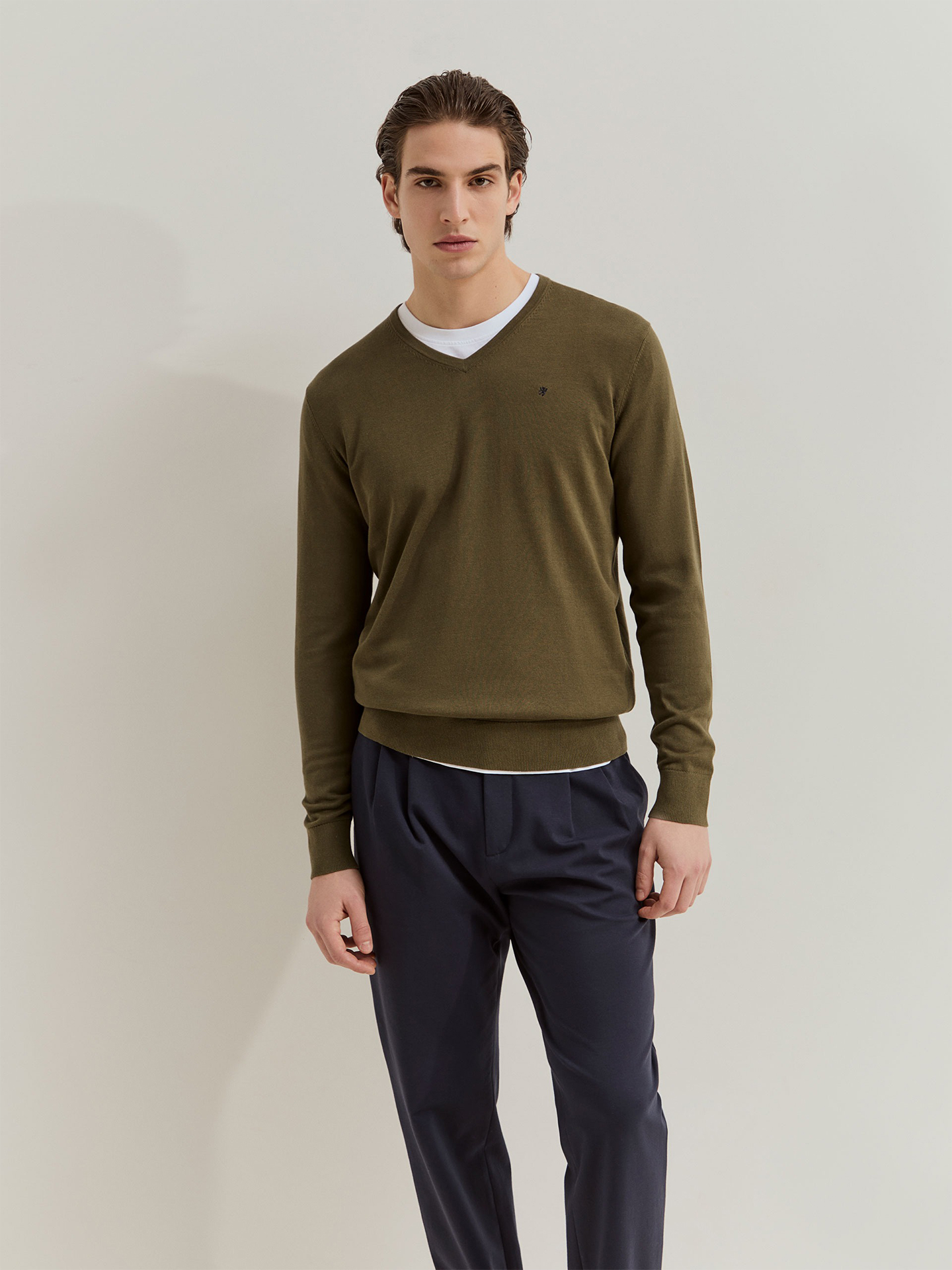 Camisola de Malha com Decote em V