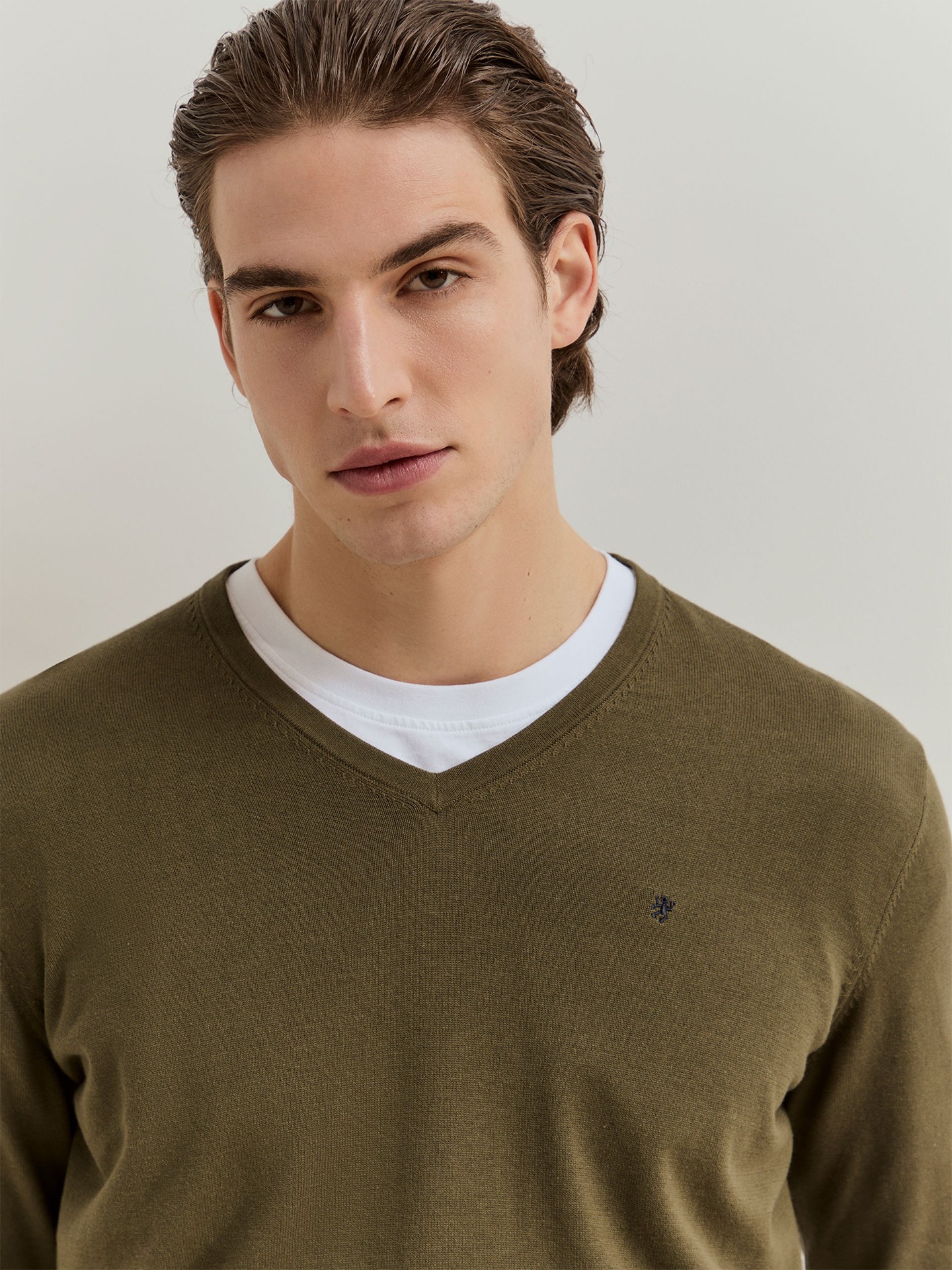 Camisola de Malha com Decote em V