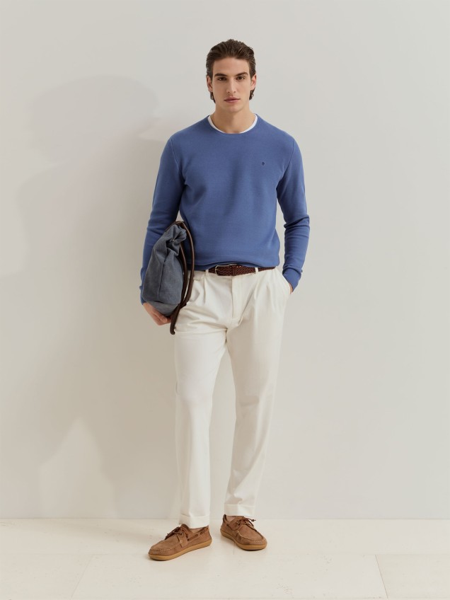 Camisola de Malha de Algodão