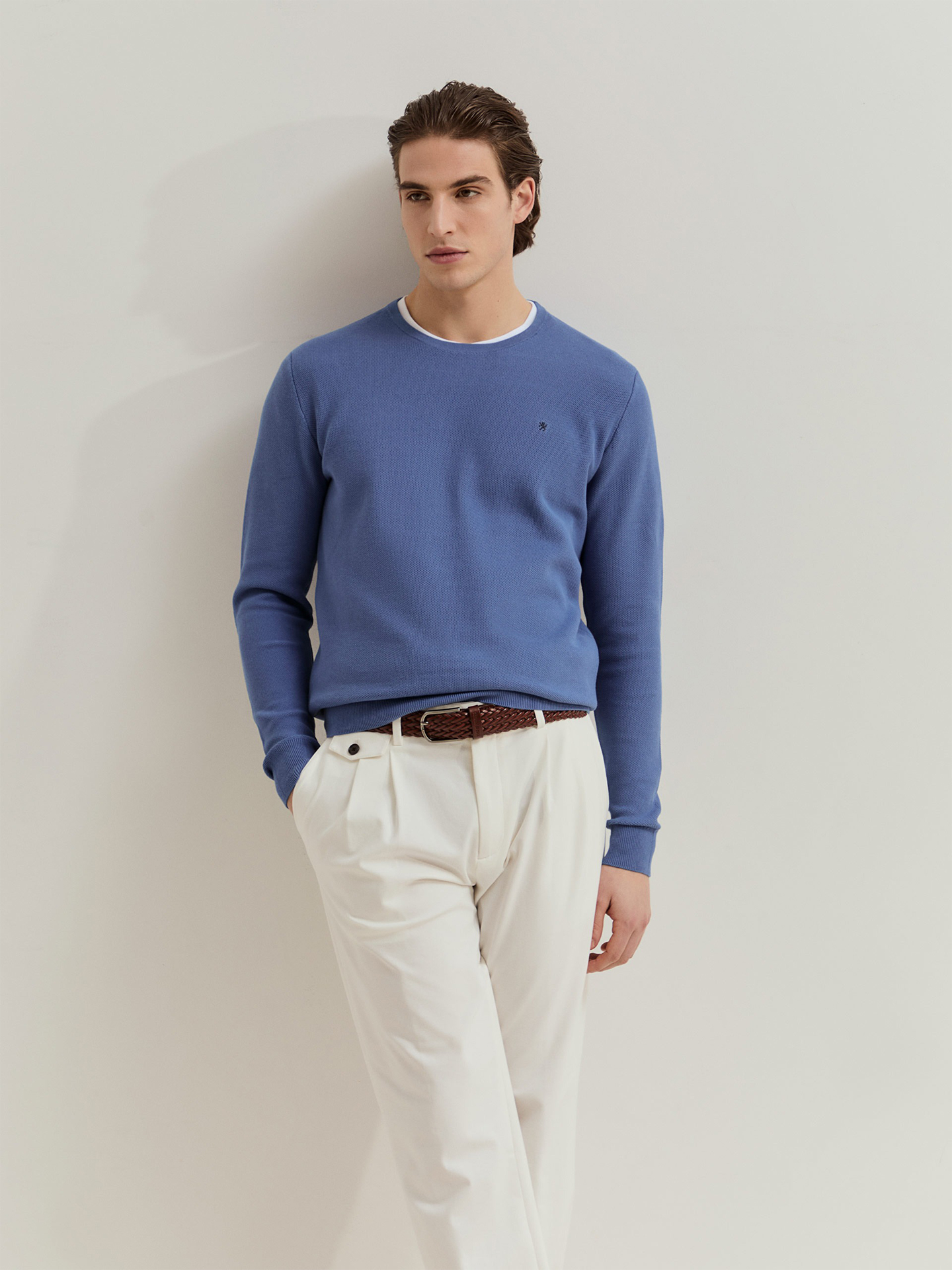 Camisola de Malha de Algodão