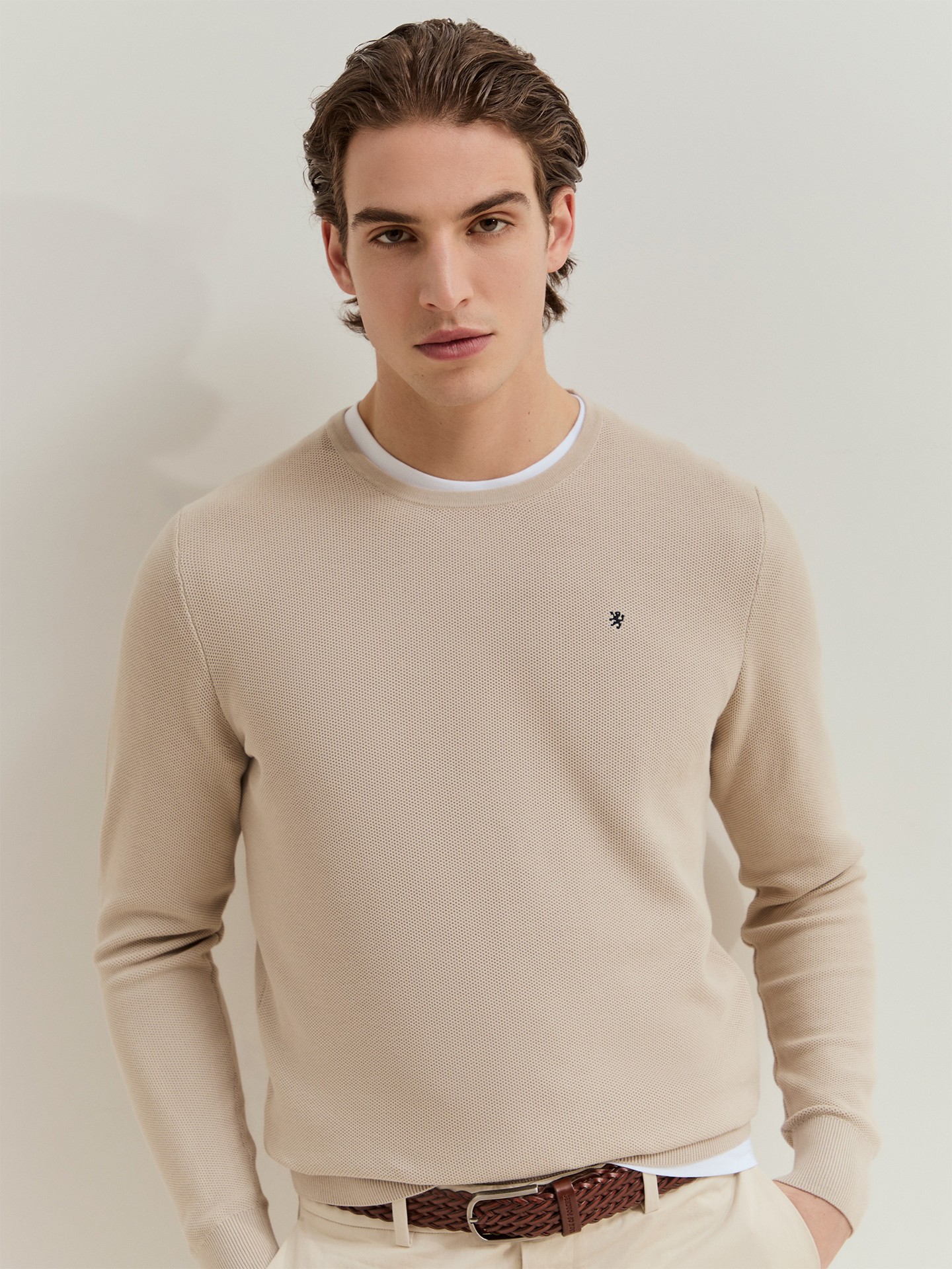 Camisola de Malha de Algodão