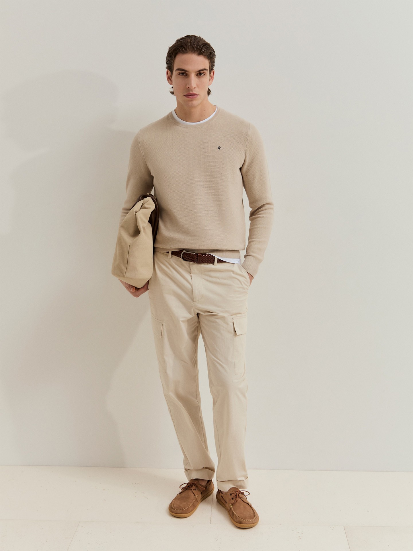 Camisola de Malha de Algodão