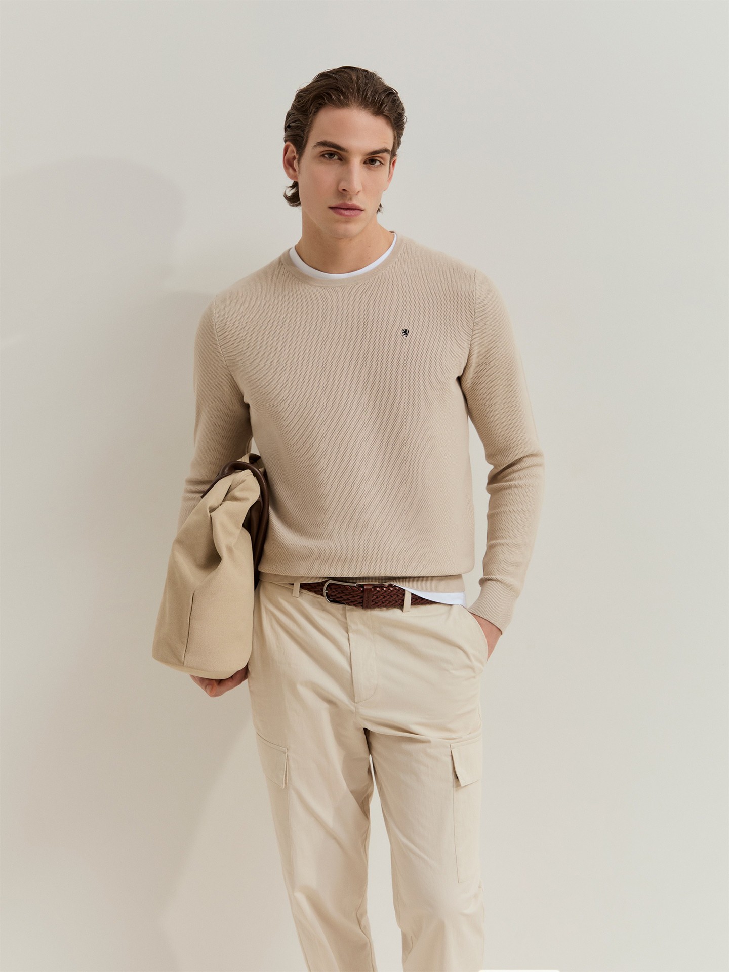 Camisola de Malha de Algodão