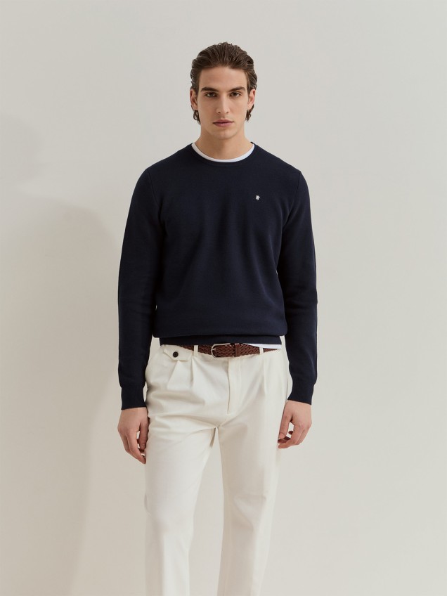 Camisola de Malha de Algodão