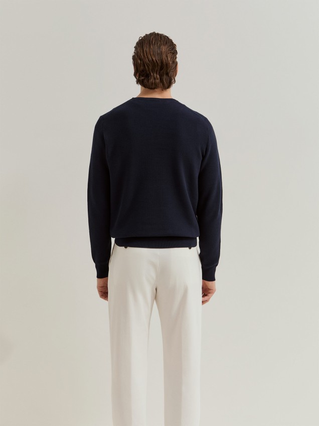 Camisola de Malha de Algodão