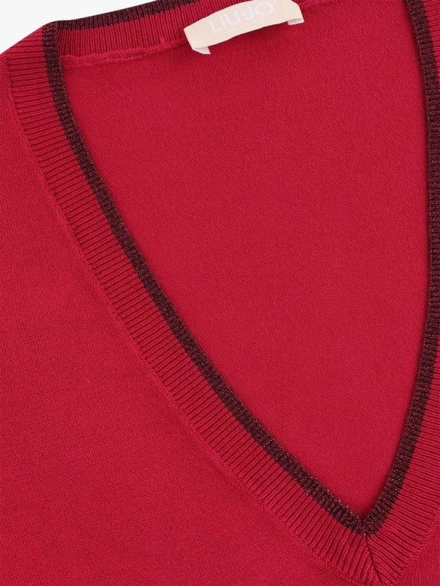 Camisola de Malha com Decote em V