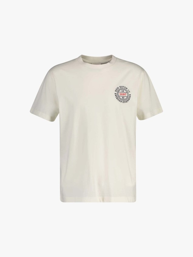 T-shirt com Bordado no Peito