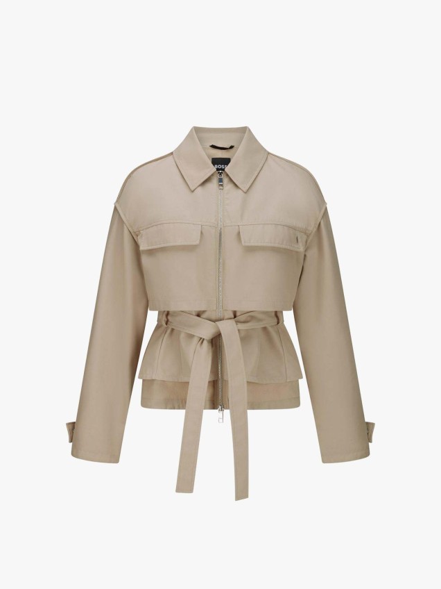 Parka com Cinto Ajustável