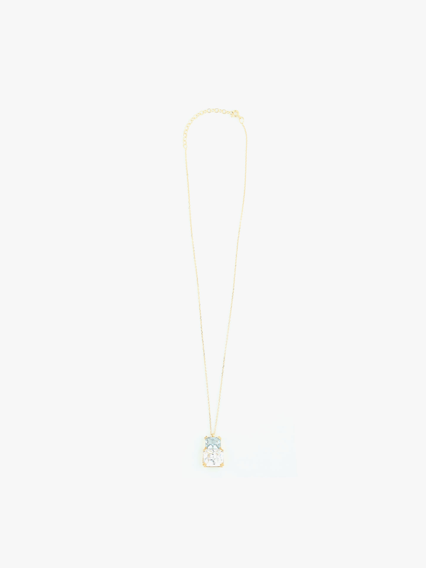 Colar com Pendente de Pedras Retangulares