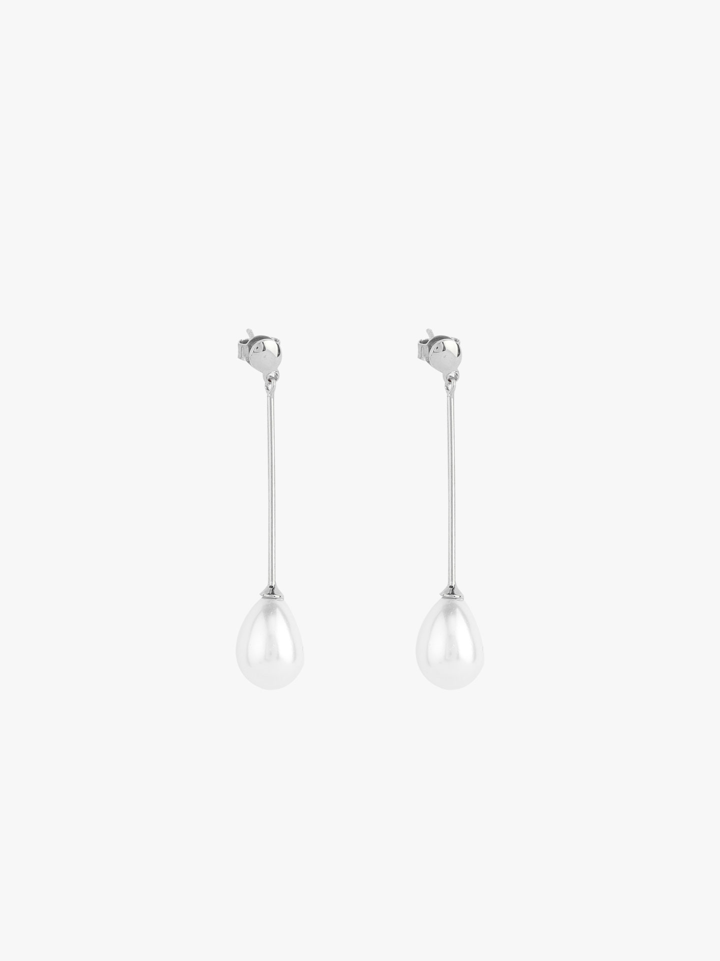 Brincos Pendentes com P�rola em Gota