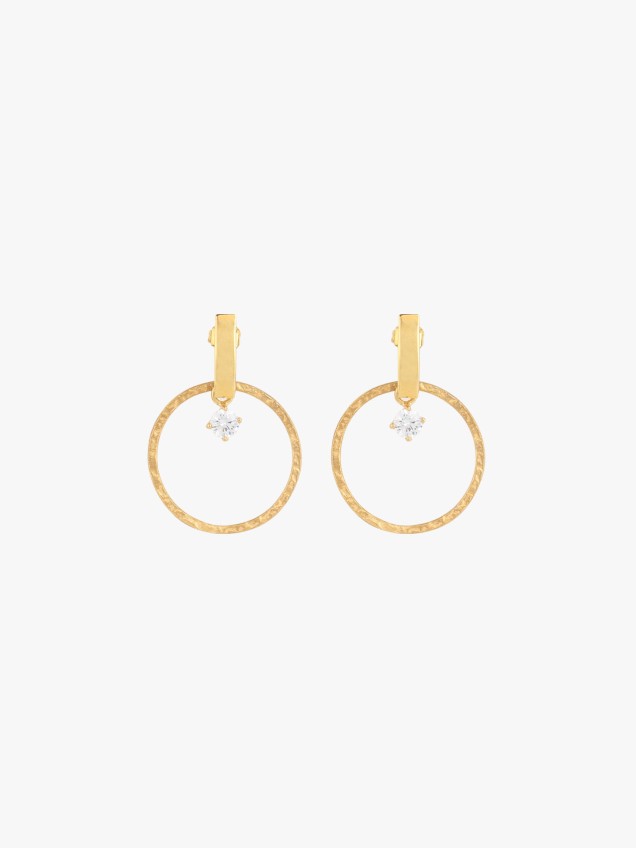 Brincos de Argola com Zirc�nia