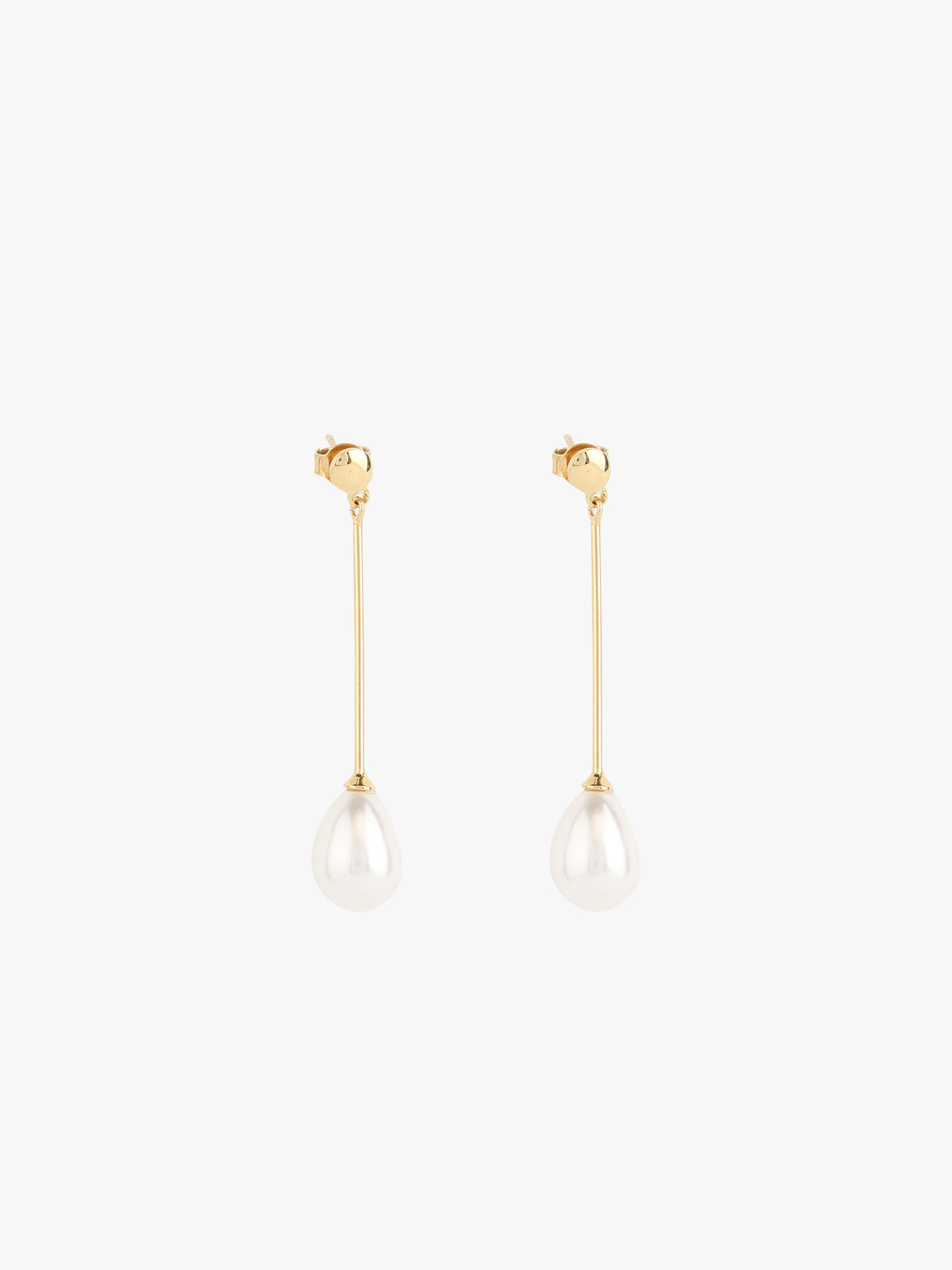 Brincos Pendentes com P�rola em Gota