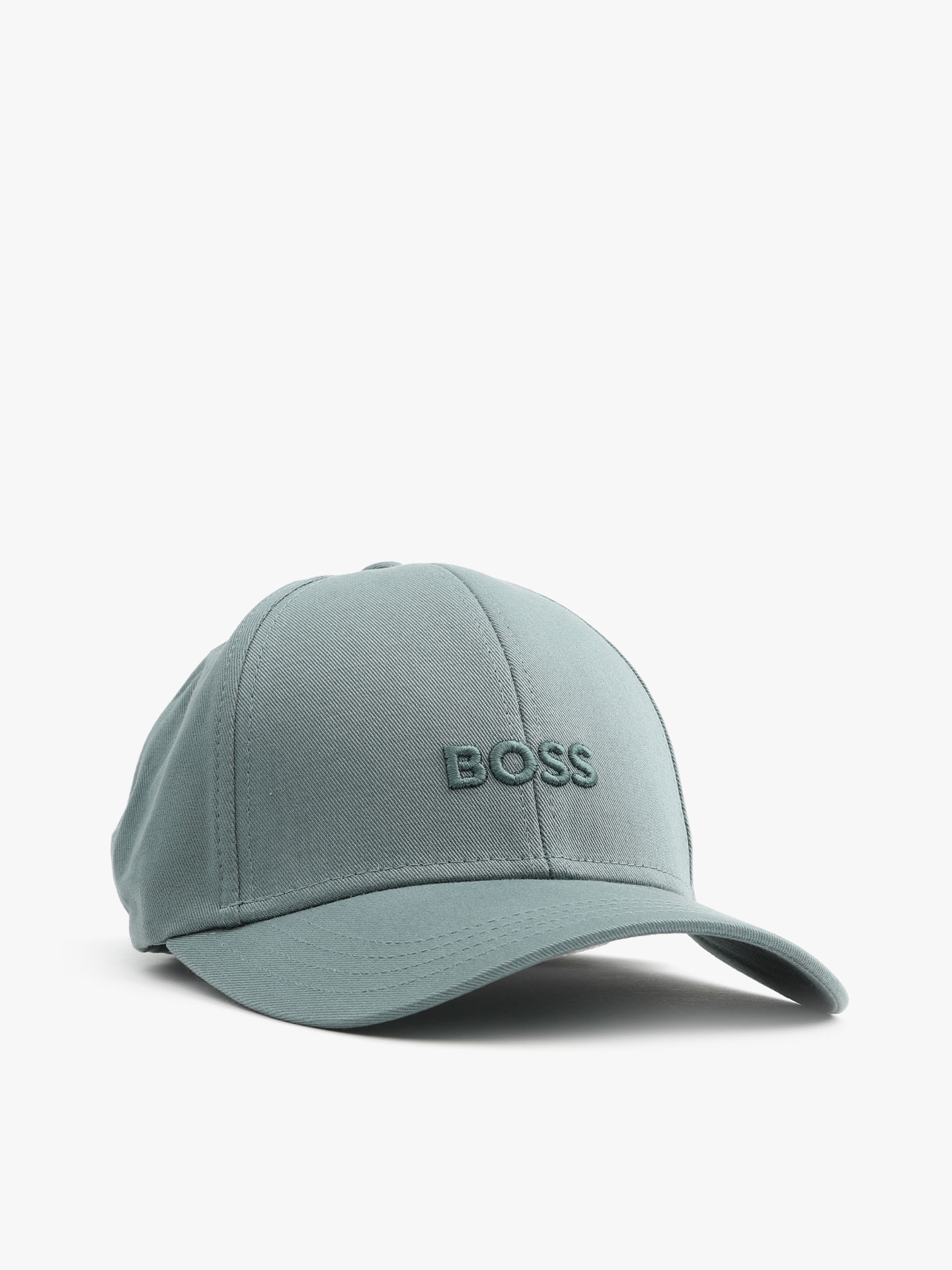 Boné de Sarja com Logo Bordado