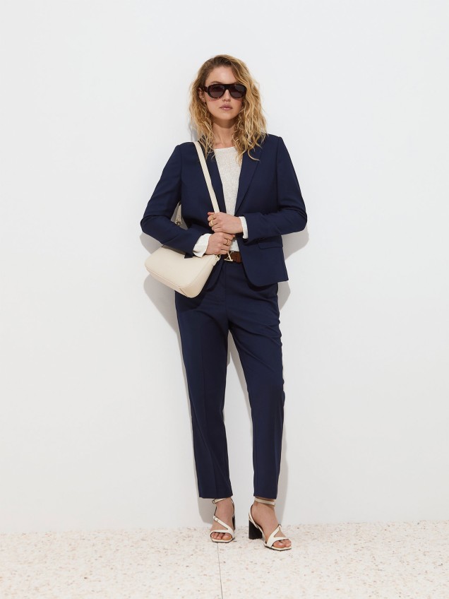 Blazer Clássico de Corte Regular