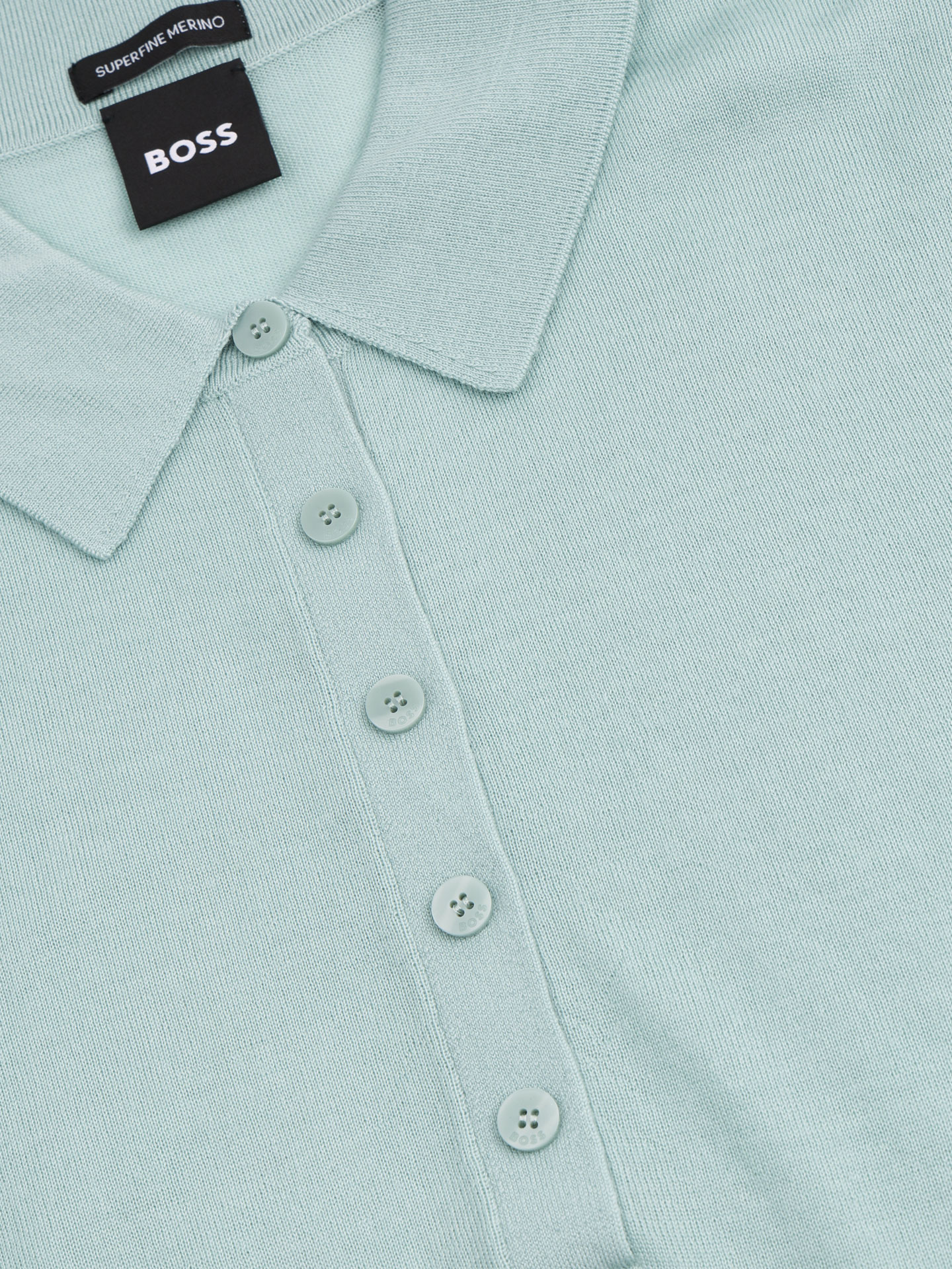 Polo de Manga Curta em Lã