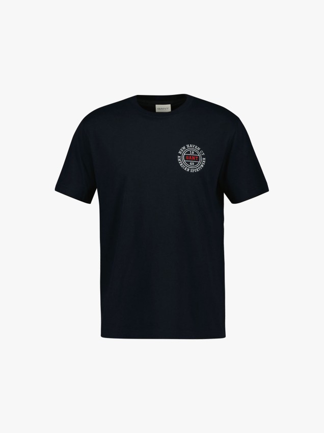 T-shirt com Bordado no Peito