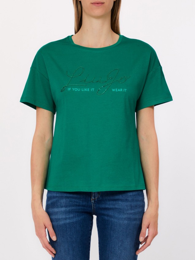 T-shirt com Lantejoulas