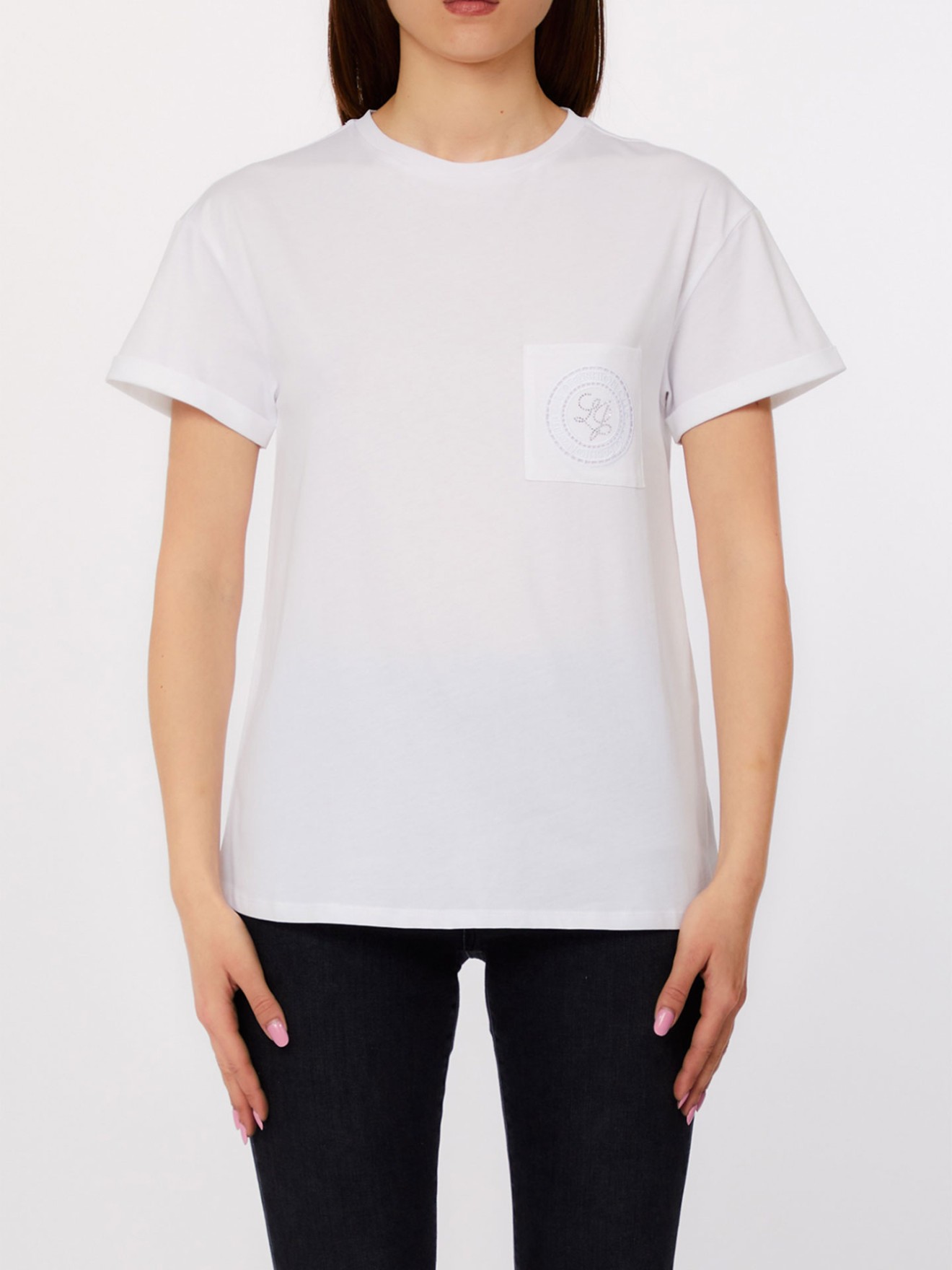 T-Shirt com Bolso e Log�tipo