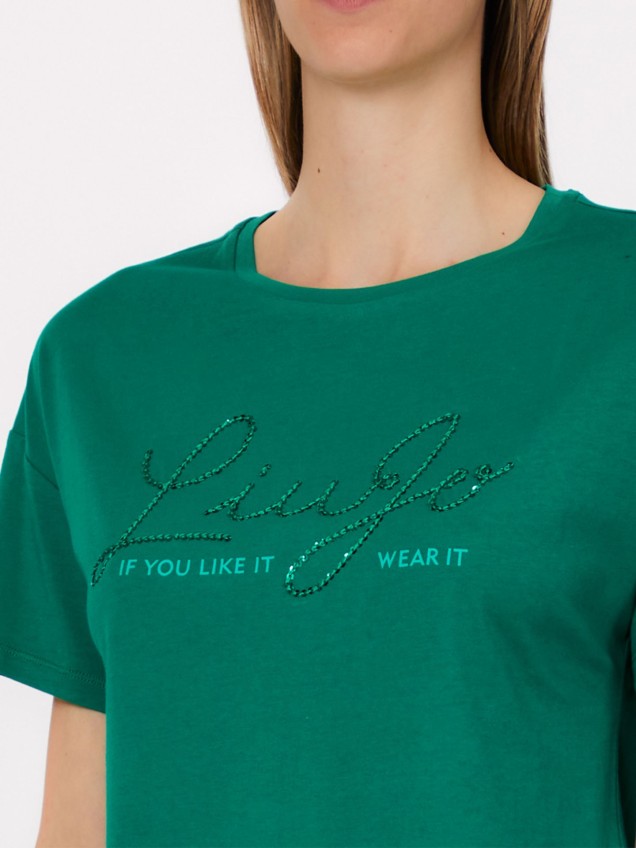 T-shirt com Lantejoulas