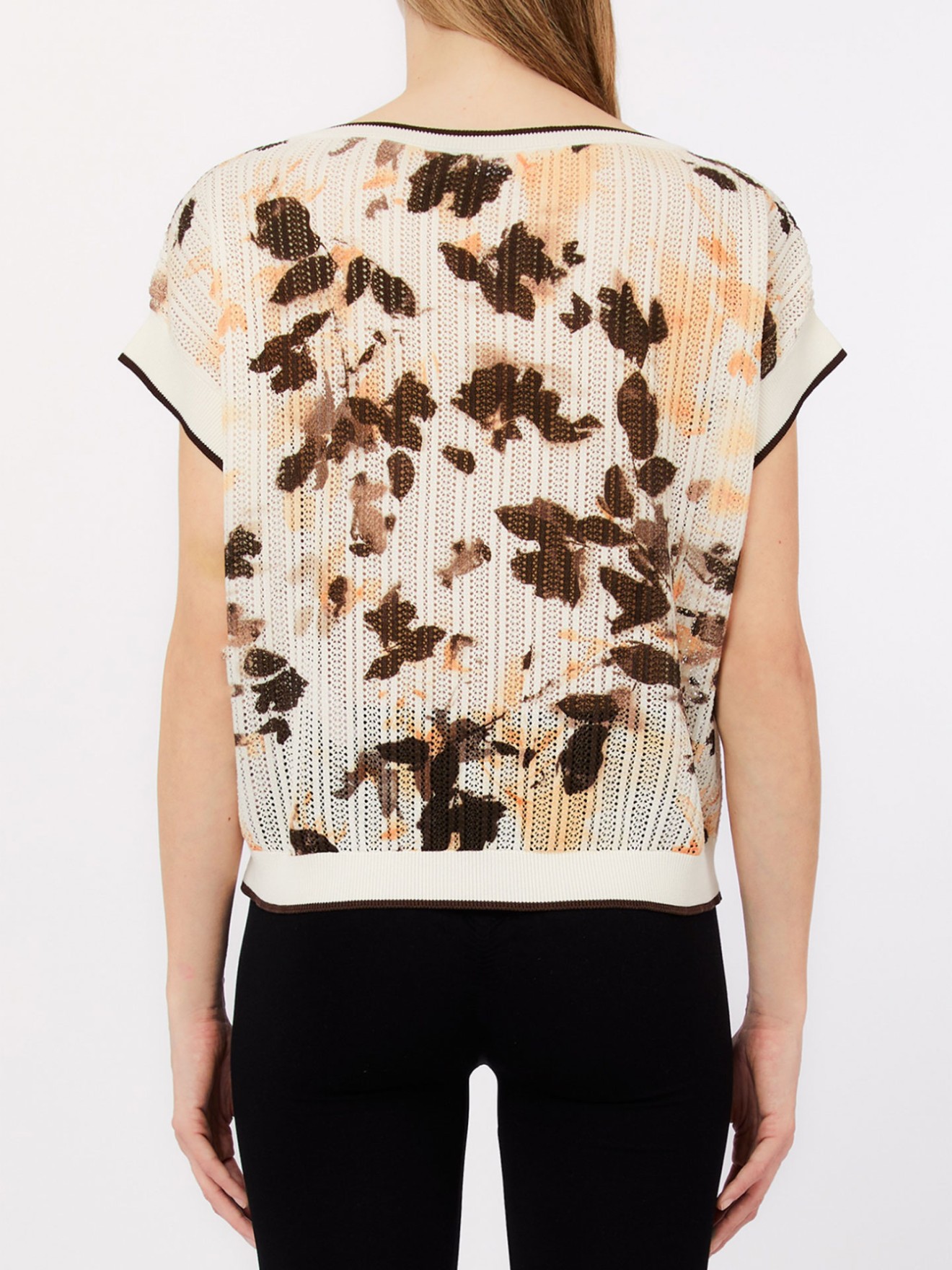 T-shirt de Malha com Padr�o
