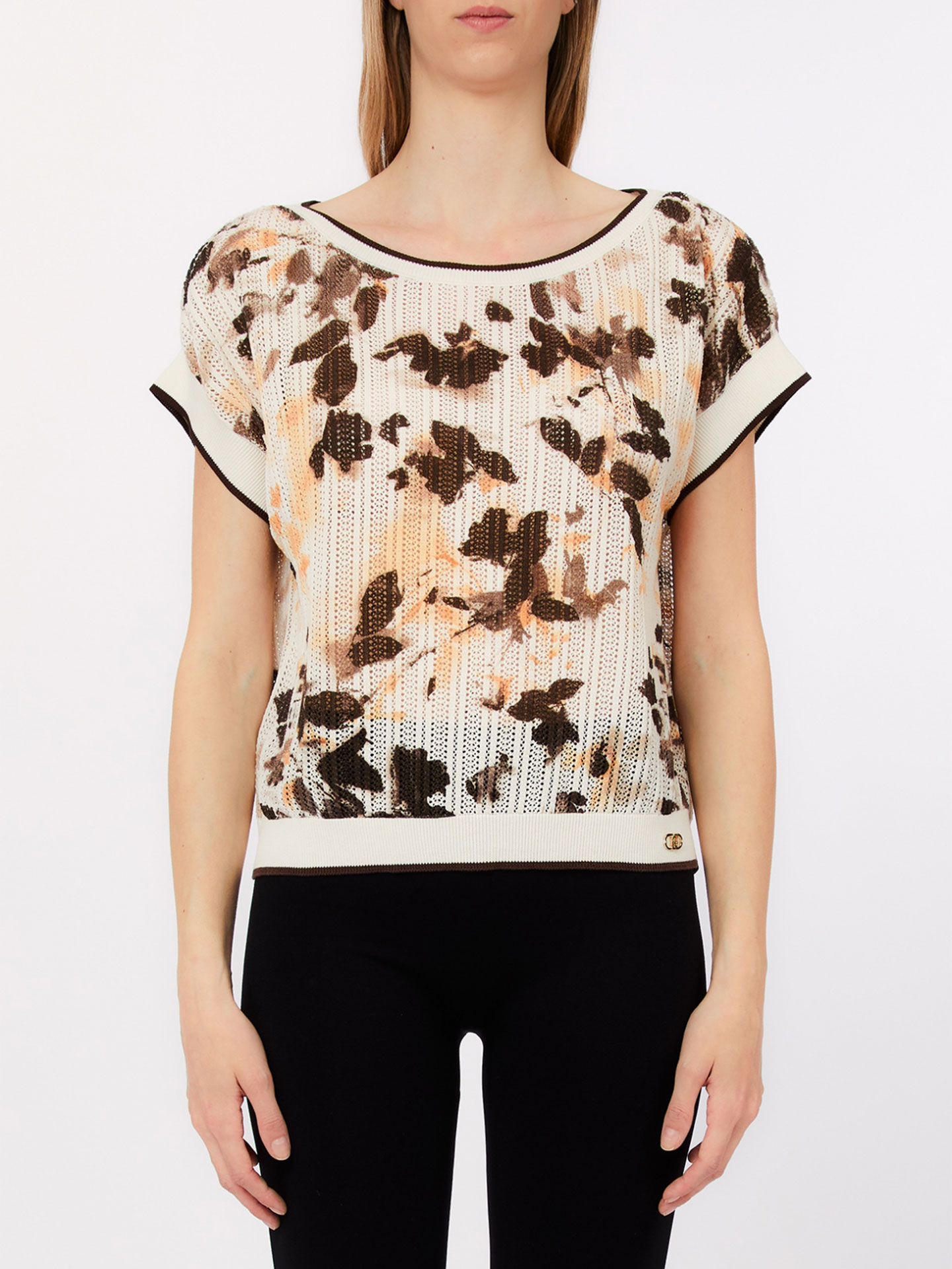 T-shirt de Malha com Padrão