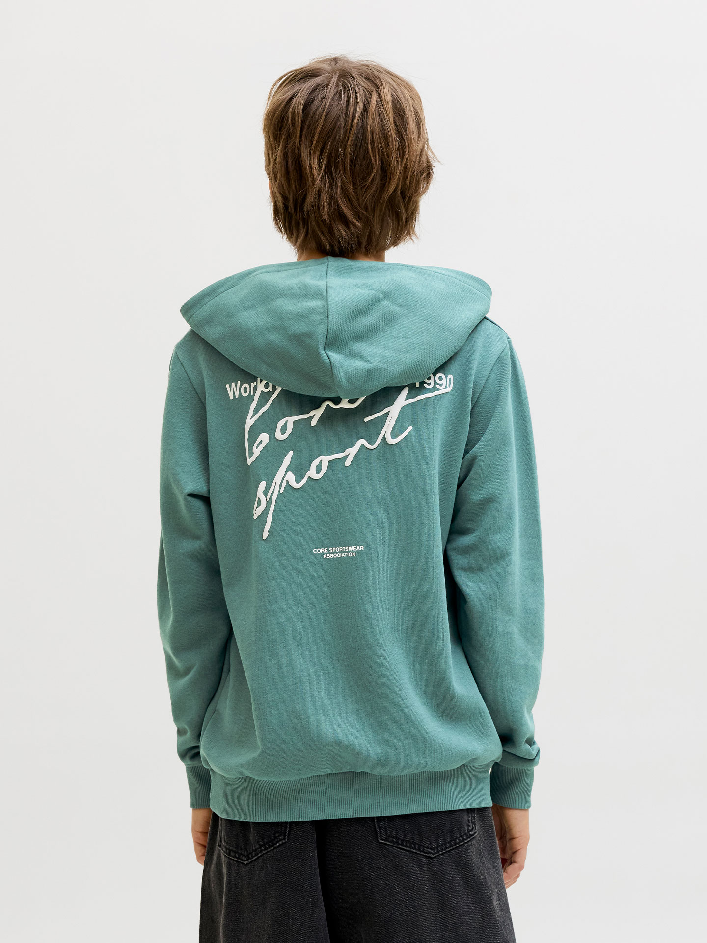 Sweatshirt de Corte Largo com Capuz