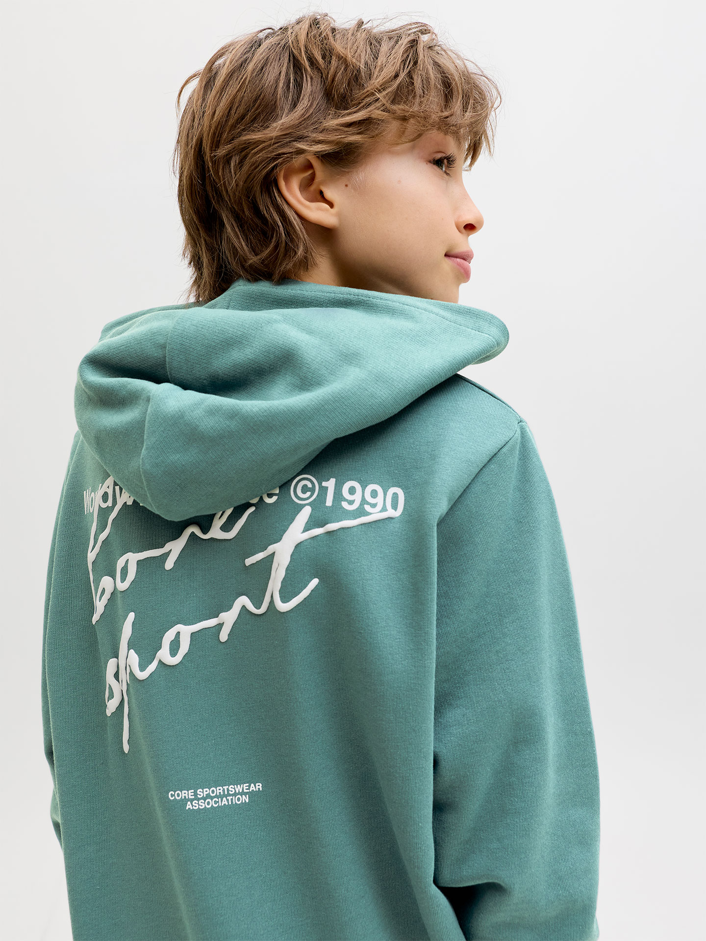 Sweatshirt de Corte Largo com Capuz
