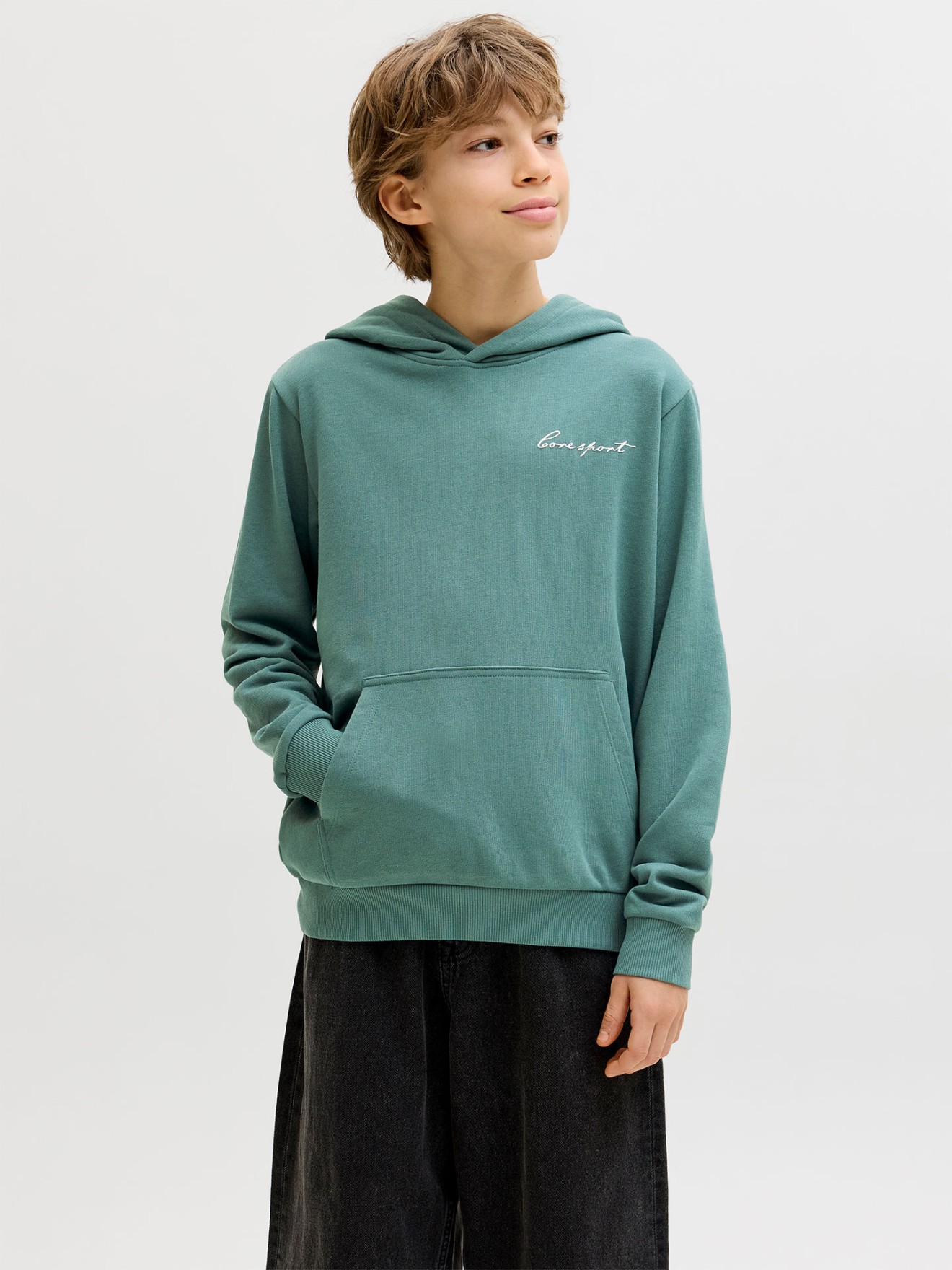 Sweatshirt de Corte Largo com Capuz