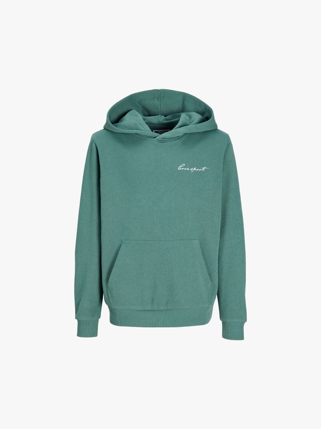 Sweatshirt de Corte Largo com Capuz