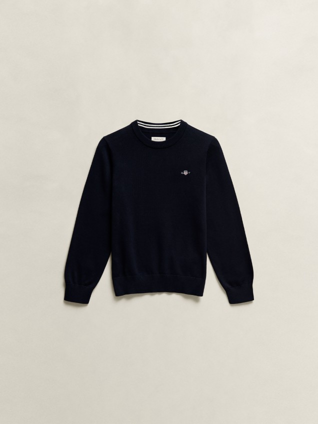 Camisola de Malha com Logo Bordado
