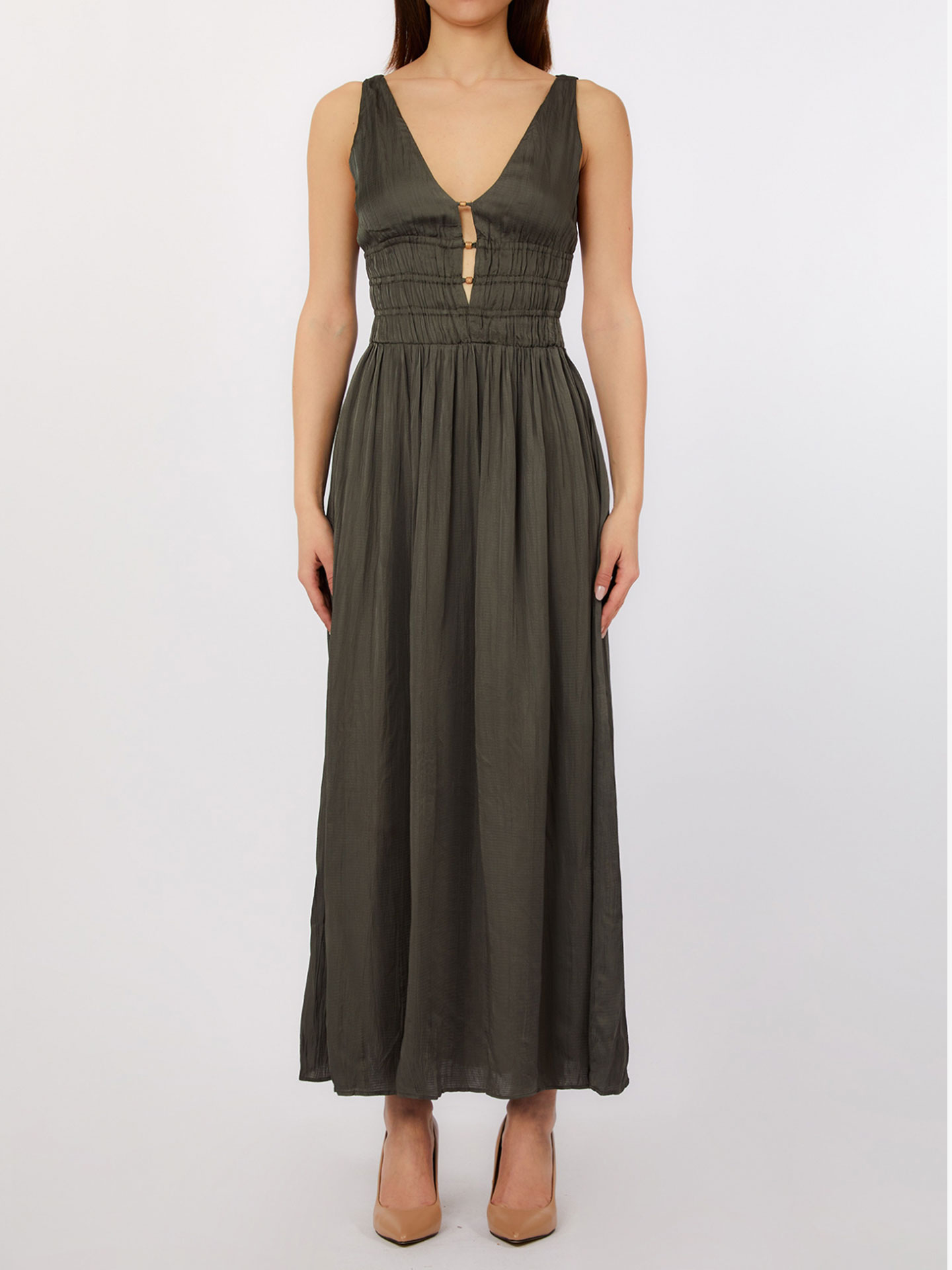 Vestido com Decote em V