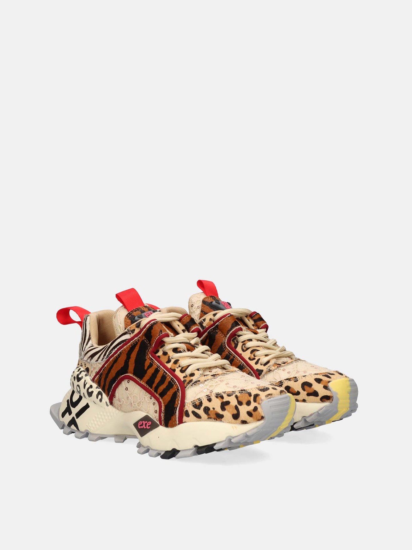 Sapatilhas Chunky Animal Print