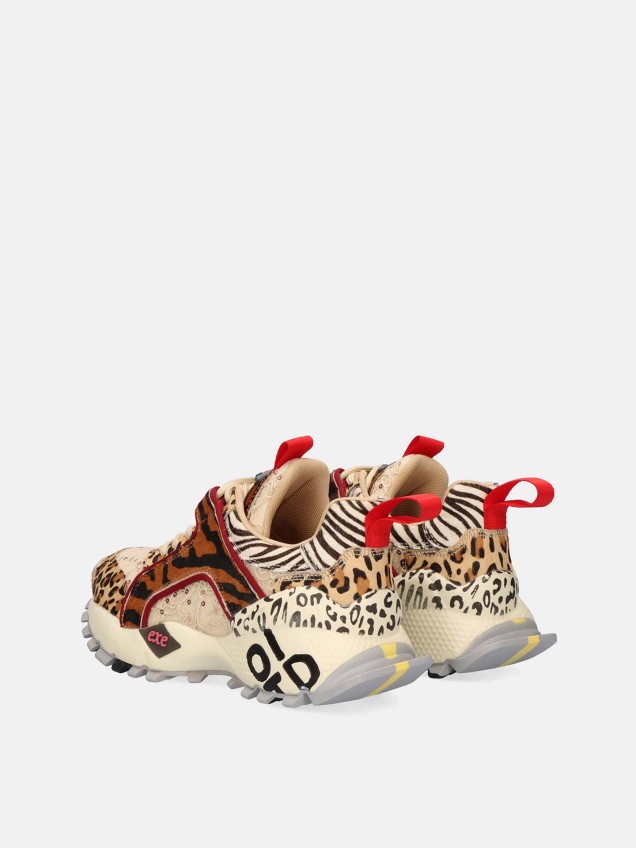 Sapatilhas Chunky Animal Print